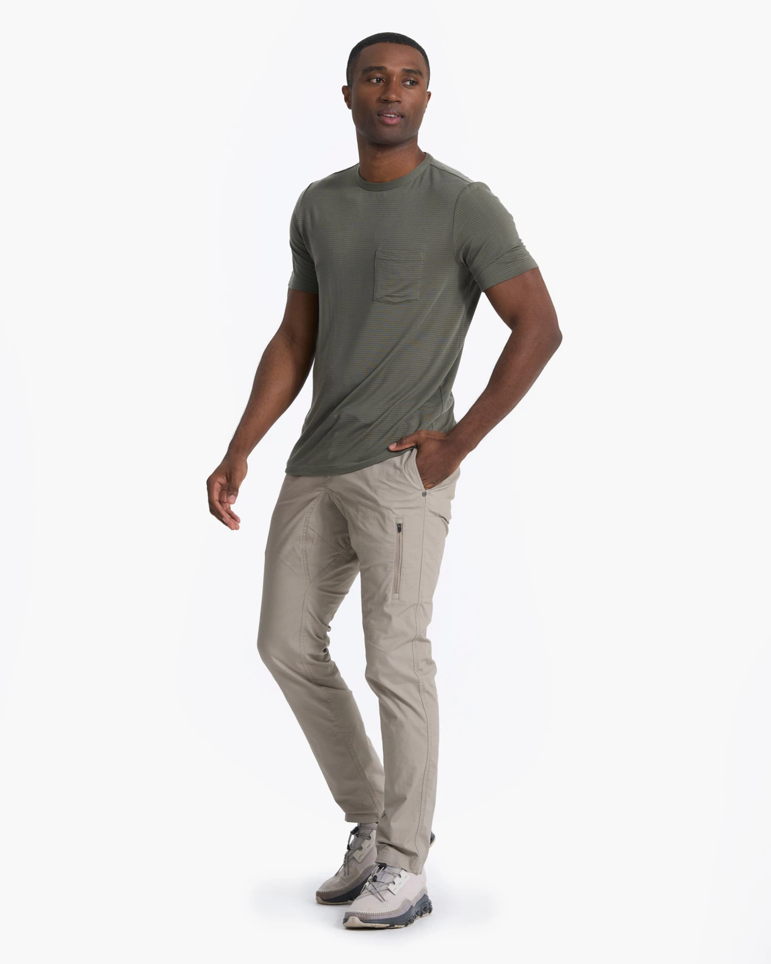 Linear Tech Tee | Oregano 6 Linear Tech Tee | Oregano - Image 4