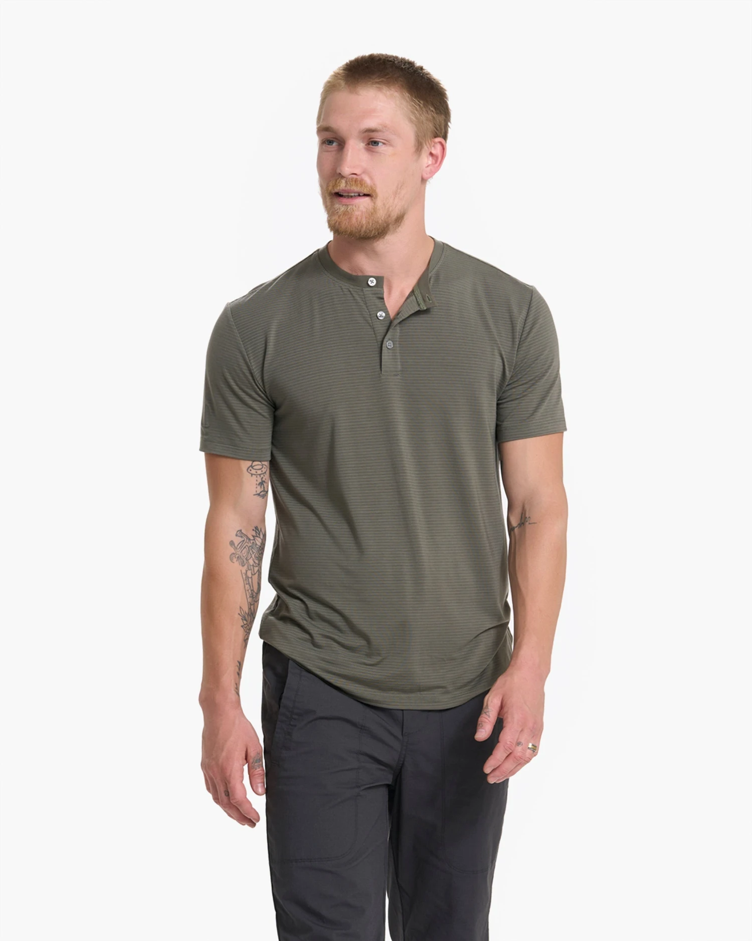 Linear Henley | Oregano 5 Linear Henley | Oregano - Image 3