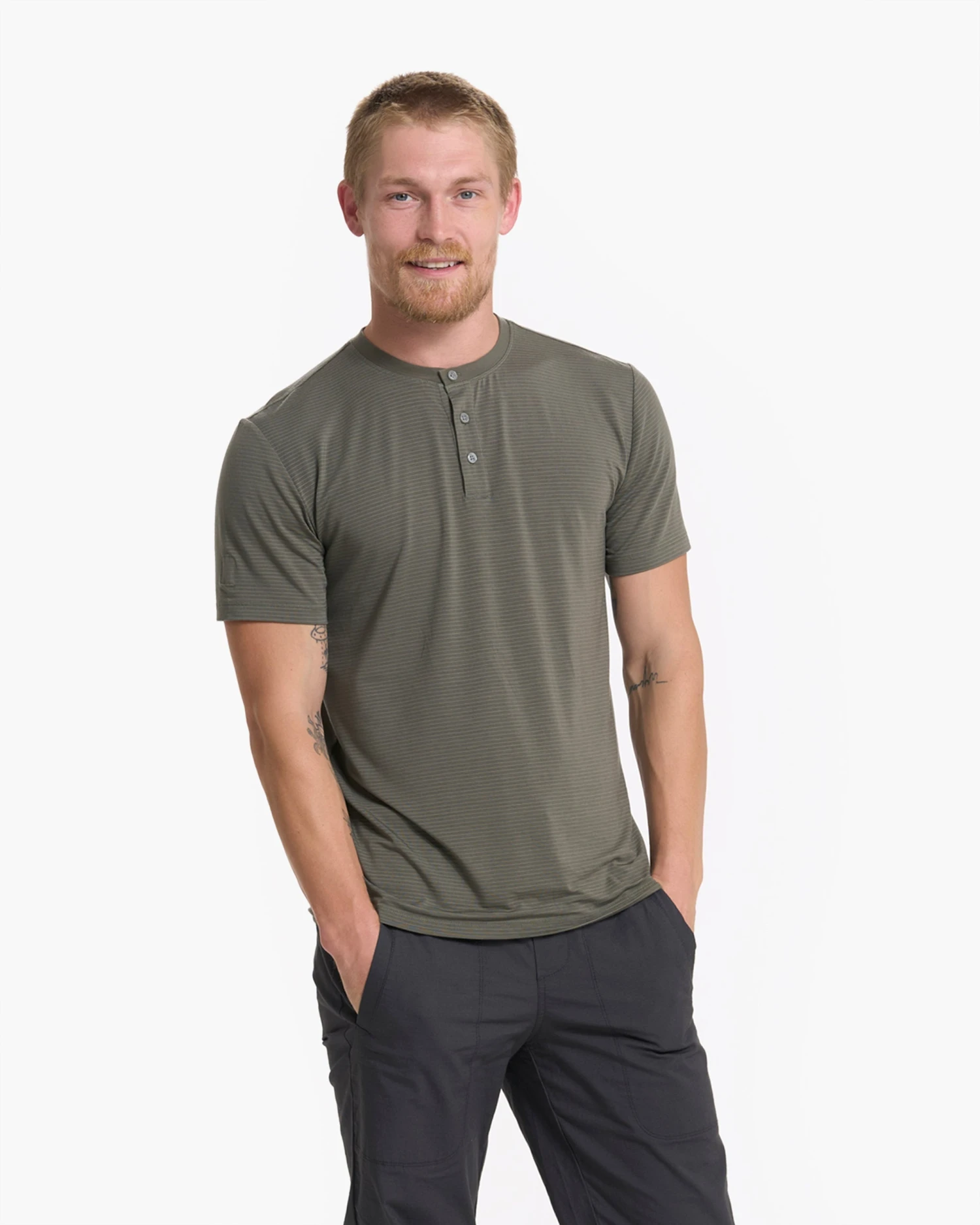 Linear Henley | Oregano 4 Linear Henley | Oregano - Image 2