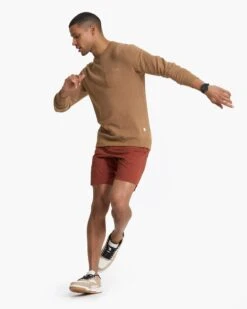 Jeffreys Pullover | Camel Heather -TrendSphere V218CMH 1882