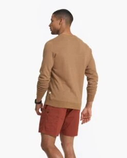 Jeffreys Pullover | Camel Heather -TrendSphere V218CMH 1916