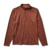 Ease Performance Half Zip | Dark Terracotta Heather