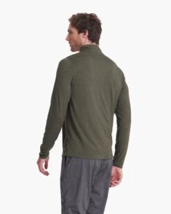 Ease Performance Half Zip | Forest Heather -TrendSphere V221HFO FA22 M ECOMM TOP 2674