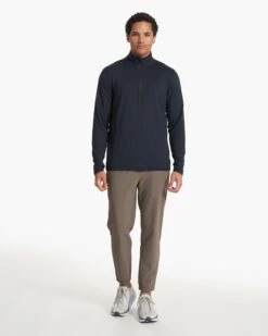 Ease Performance Half Zip | Ink Heather -TrendSphere V221HIN FA19 M ECOMM TOP 2491