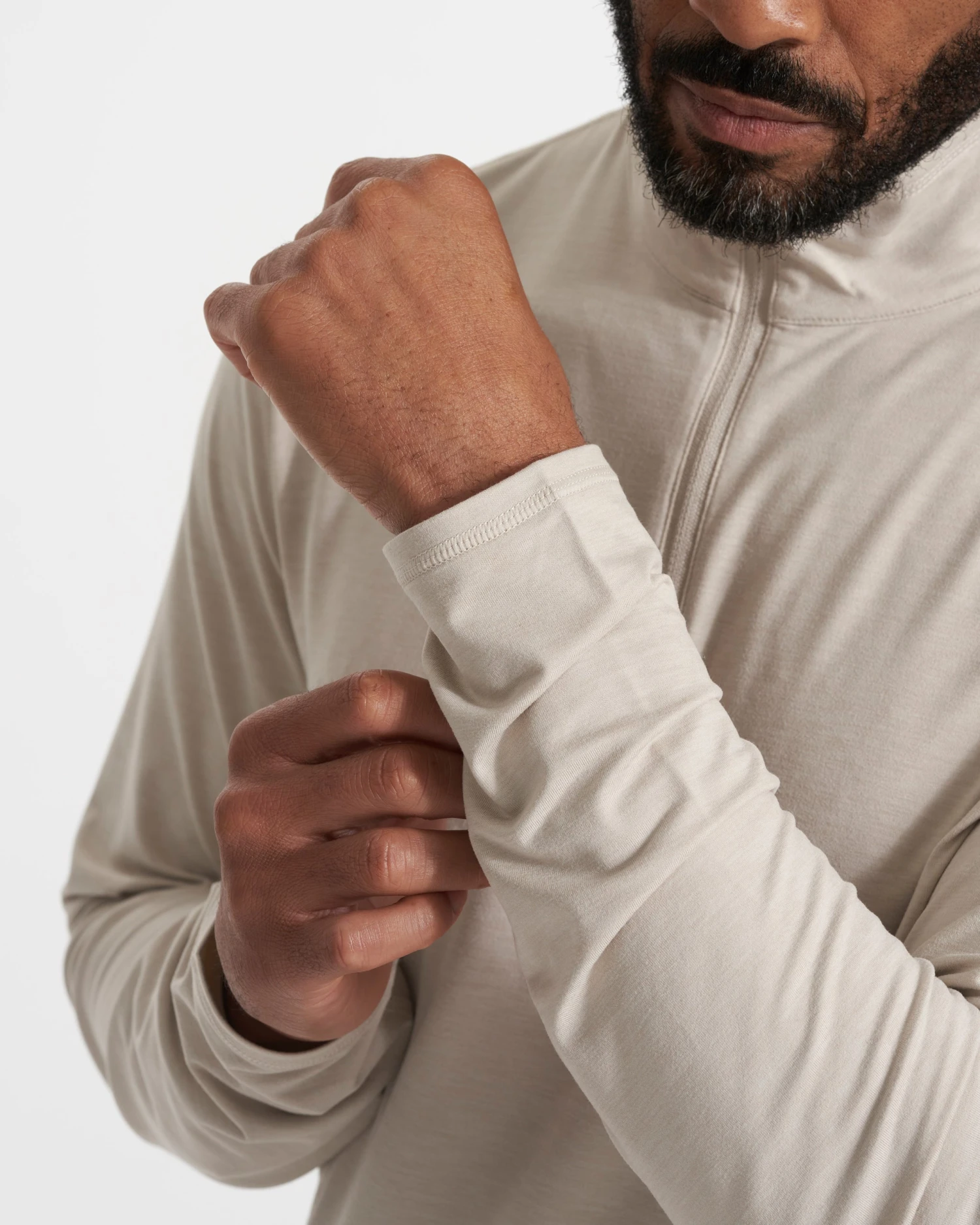 Ease Performance Half Zip | Suede Heather 9 Ease Performance Half Zip | Suede Heather - Image 7