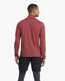 Ease Performance Half Zip | Currant Heather -TrendSphere V221HUT 2763