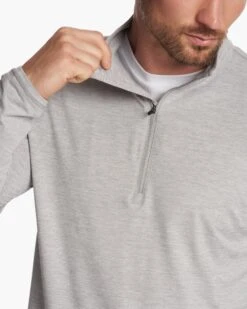 Ease Performance Half Zip | Light Heather Grey -TrendSphere V221LHG 3 1334b95d bd2a 4d42 945d ca898b66d6a2