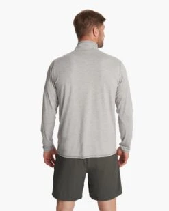 Ease Performance Half Zip | Light Heather Grey -TrendSphere V221LHG 6