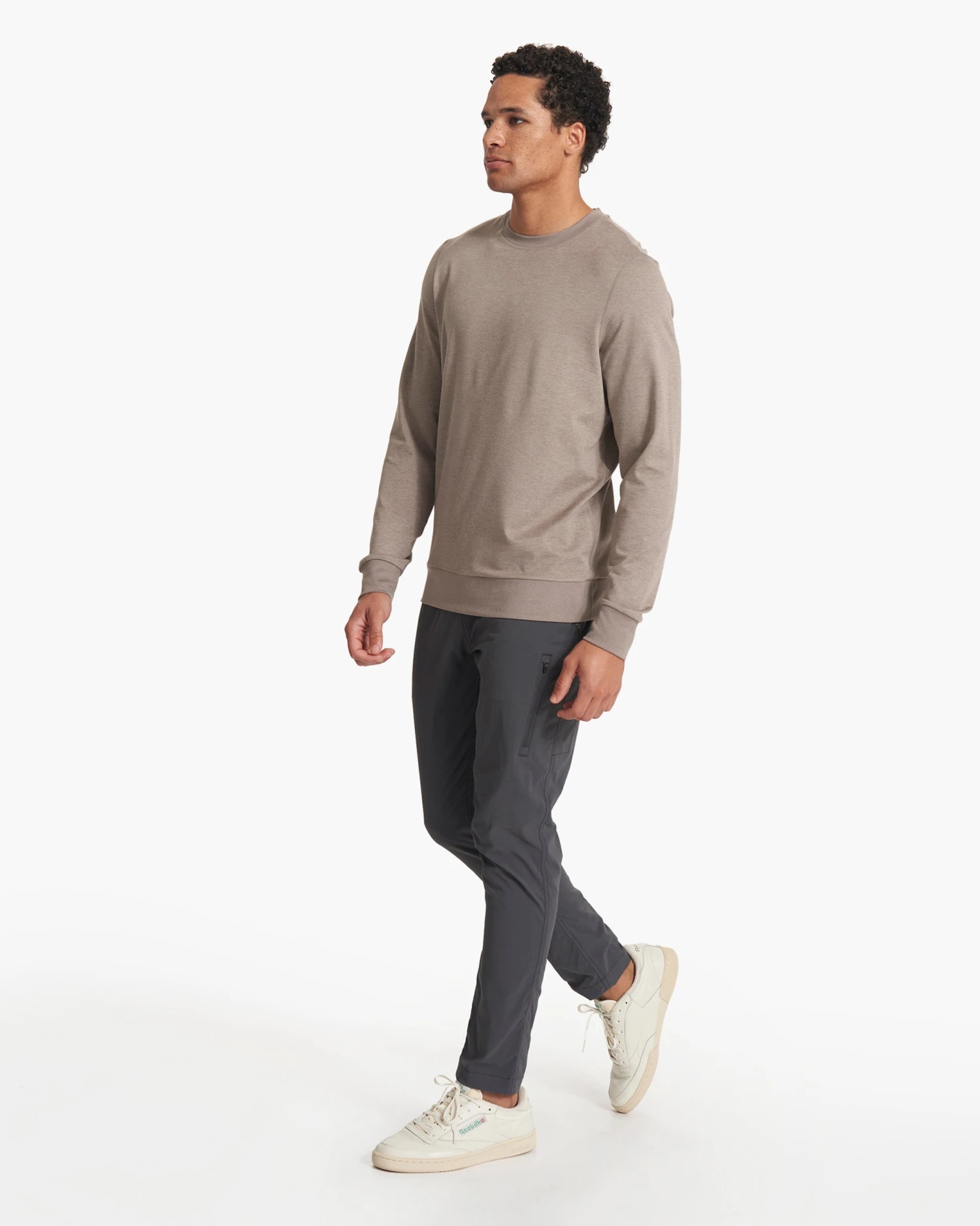 Ponto Performance Crew | Walnut Heather 9 Ponto Performance Crew | Walnut Heather - Image 7