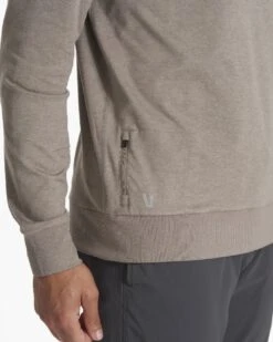Ponto Performance Crew | Walnut Heather 13 Ponto Performance Crew | Walnut Heather -TrendSphere V224HWA SP23 M ECOMM FLEECE TOP 1195 1x1 a06f15b7 9fa2 4e10 96e7 7ee34e541993