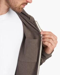 Coronado Hoodie | Cocoa Heather 12 Coronado Hoodie | Cocoa Heather -TrendSphere V243COH FA23 M ECOMM fleece DETAIL 6