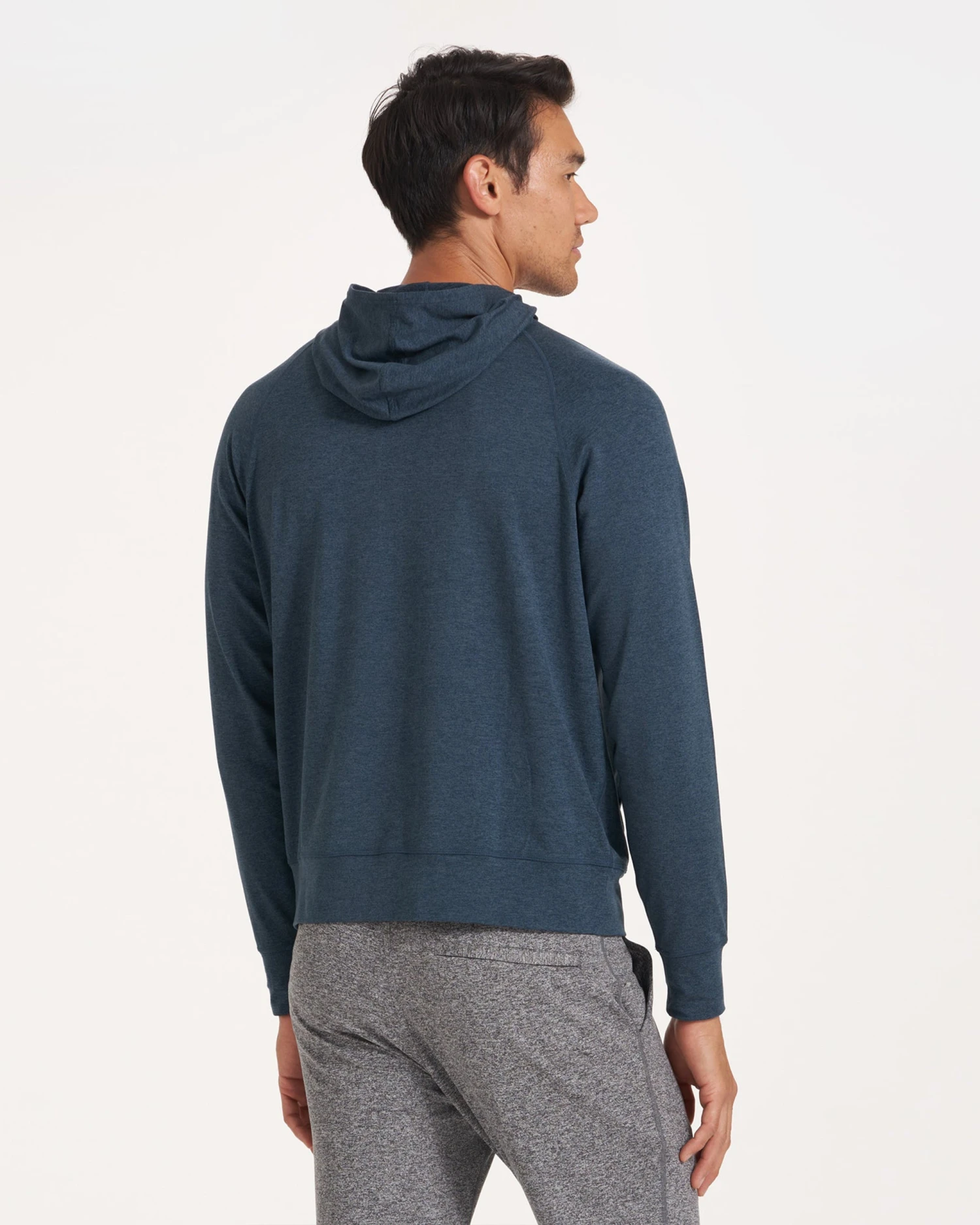 Ponto Performance Half Zip Hoodie | Indigo Heather 6 Ponto Performance Half Zip Hoodie | Indigo Heather - Image 4