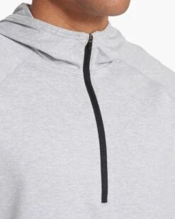 Ponto Performance Half Zip Hoodie | Platinum Heather -TrendSphere V244HPT SP21 M ECOMM TOP 0073