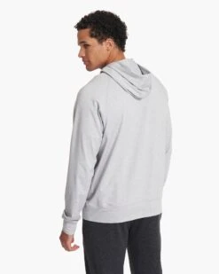 Ponto Performance Half Zip Hoodie | Platinum Heather -TrendSphere V244HPT SP21 M ECOMM TOP 0087