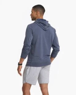 Austin Hoodie | Azure Heather -TrendSphere V254HAZ 2186
