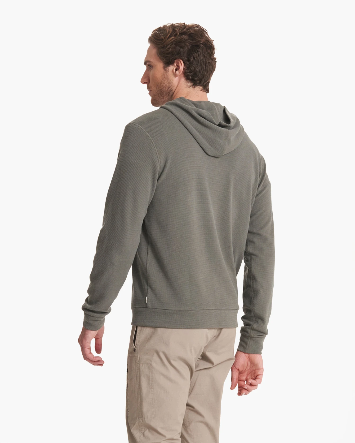 Performance Waffle Zip Hoodie | Dusty Pine 6 Performance Waffle Zip Hoodie | Dusty Pine - Image 4