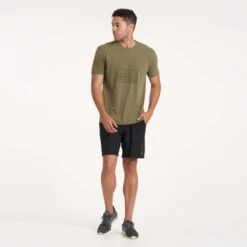 Driftwood Tee | Army -TrendSphere V302BLK 2144