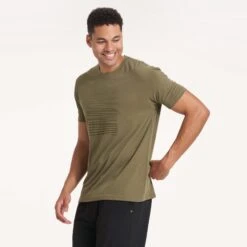 Driftwood Tee | Army -TrendSphere V302BLK 2176