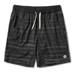 Kore Short | Black Shibori Stripe