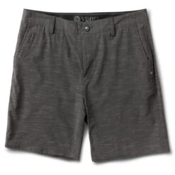 Maldive Short | Black Linen Texture