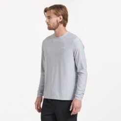 Long-Sleeve Uluwatu 2.0 Water Tee | Platinum Heather -TrendSphere V314BLK 3346