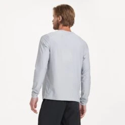 Long-Sleeve Uluwatu 2.0 Water Tee | Platinum Heather -TrendSphere V314BLK 3353