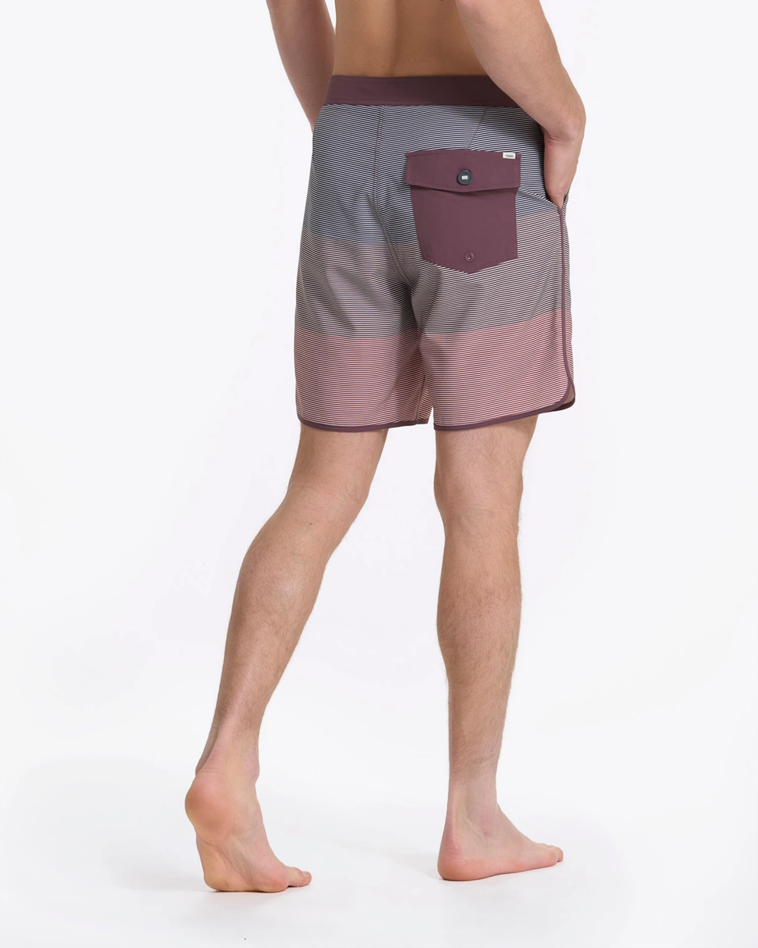 Cruise Boardshort | Chestnut Wave Stripe 5 Cruise Boardshort | Chestnut Wave Stripe - Image 3