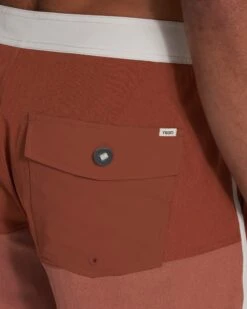 Cruise Boardshort | Dark Penny Linen Texture Block -TrendSphere V314DPBnew