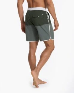Cruise Boardshort | Dusty Pine Colorblock -TrendSphere V314DPC 1237
