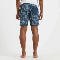 Cruise Boardshort | Indigo Floating Palm -TrendSphere V314IFP 3