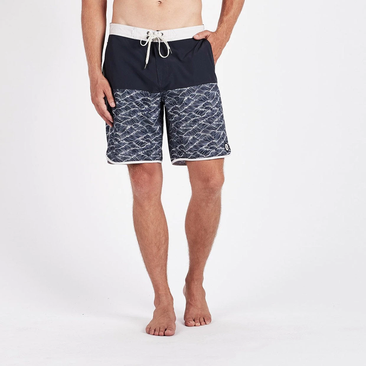 Cruise Boardshort | Navy Wave Block 4 Cruise Boardshort | Navy Wave Block - Image 2