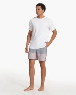 Cruise Boardshort | Plum Wave Stripe 12 Cruise Boardshort | Plum Wave Stripe -TrendSphere V314PWV SP23 M ECOMM BOARDSHORTS DETAIL 2652