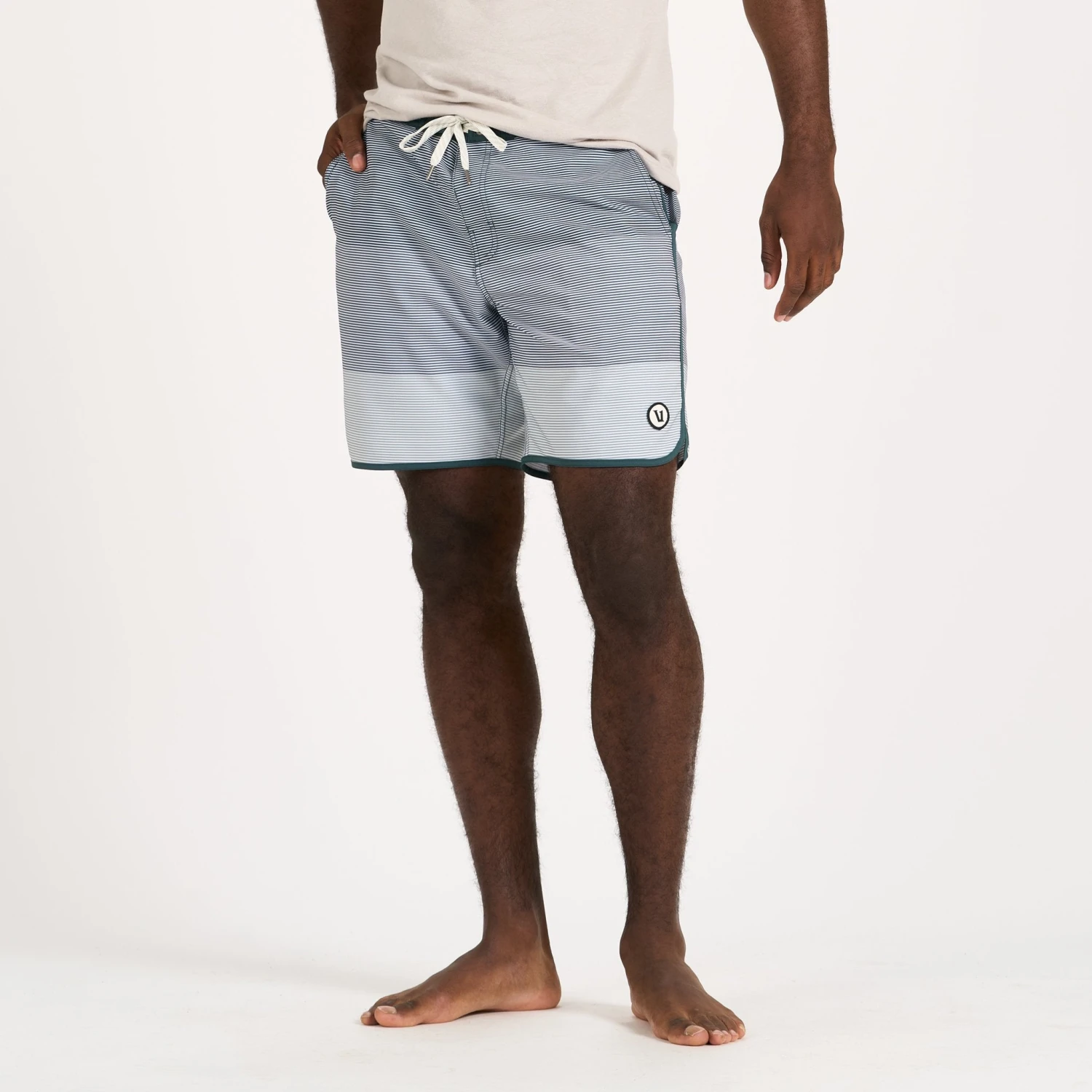 Cruise Boardshort | Steel Blue Wave Stripe 4 Cruise Boardshort | Steel Blue Wave Stripe - Image 2