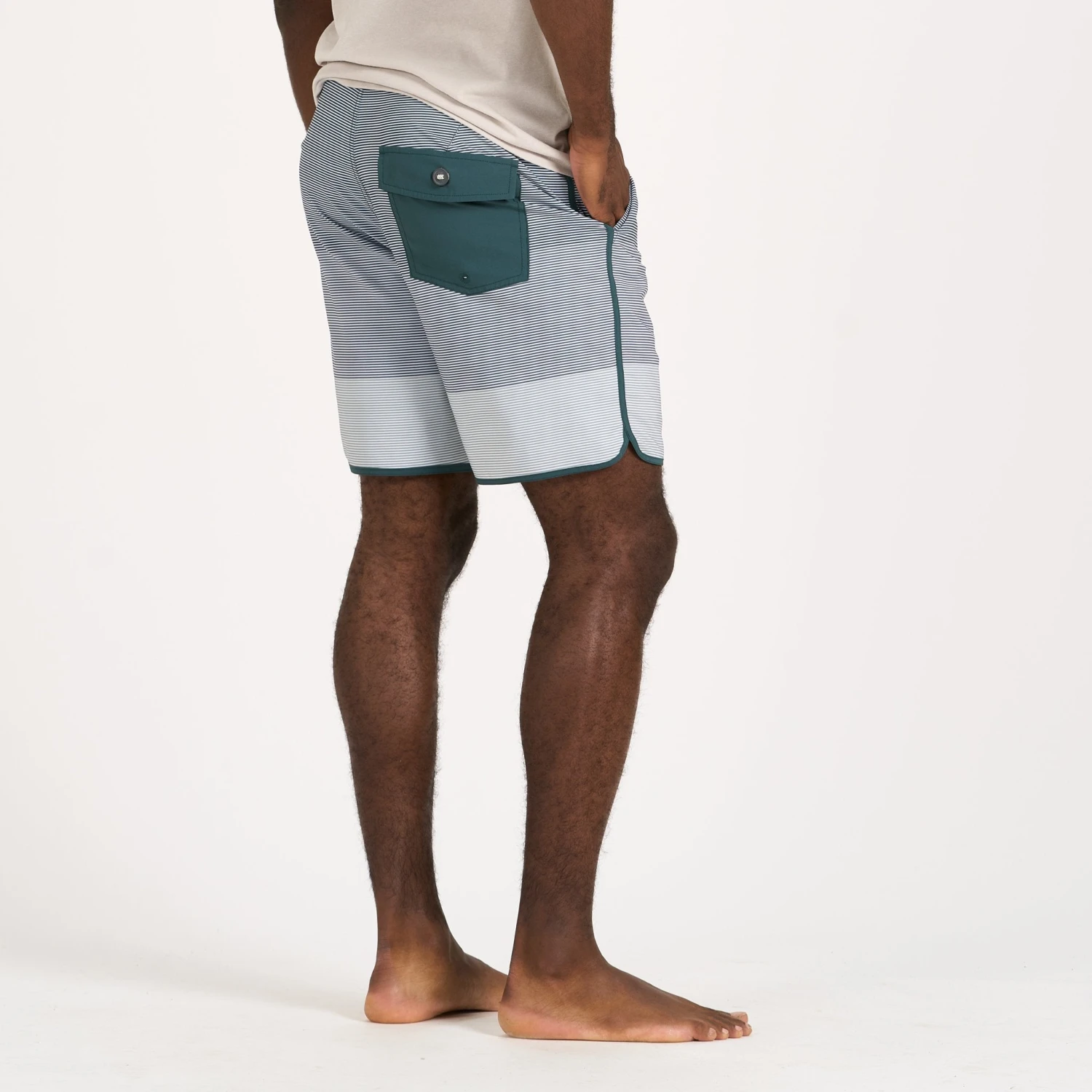 Cruise Boardshort | Steel Blue Wave Stripe 5 Cruise Boardshort | Steel Blue Wave Stripe - Image 3
