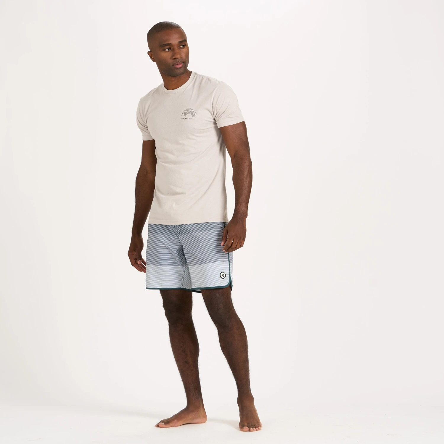 Cruise Boardshort | Steel Blue Wave Stripe 6 Cruise Boardshort | Steel Blue Wave Stripe - Image 4