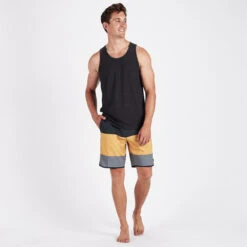 Cruise Boardshort | Saffron Wood Block -TrendSphere V314SWB 3
