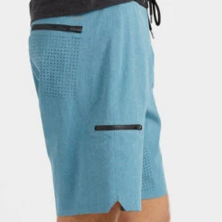 Sonic Seamless Boardshort | Sapphire Linen Texture -TrendSphere V317SPL 5