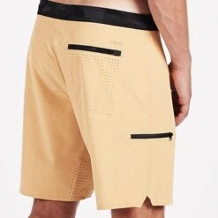 Sonic Seamless Boardshort | Saffron Linen Texture -TrendSphere V317TLS 4