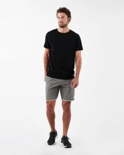 Banks Short | Grey Linen Texture -TrendSphere V330.03GRL 3