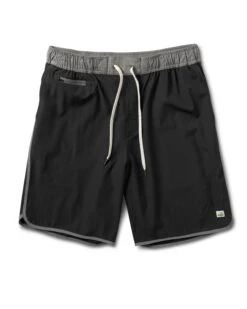 Banks Short | Black Linen Texture