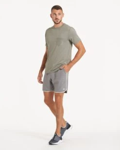Banks Short | Grey Engineered Stripe -TrendSphere V330GRE 2535