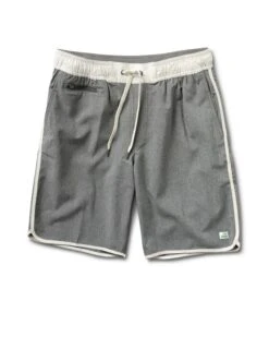 Banks Short | Grey Linen Texture