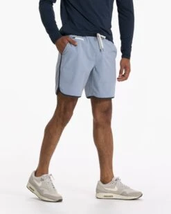 Banks Short | Light Cloud Slub Stripe -TrendSphere V330LSC 07855