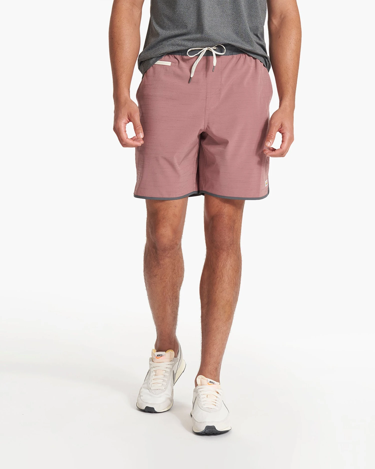 Banks Short | Marsala Slub Stripe 4 Banks Short | Marsala Slub Stripe - Image 2