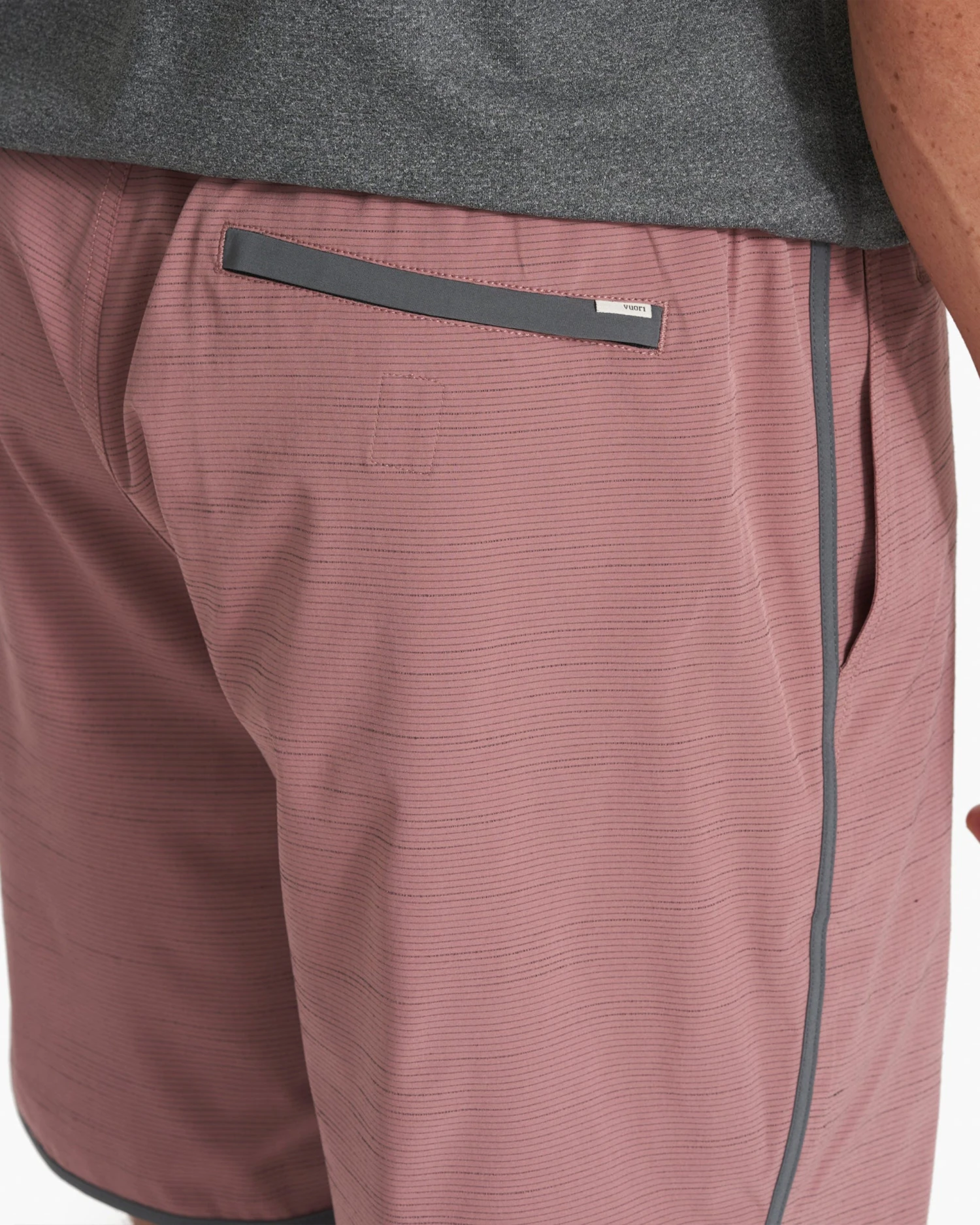 Banks Short | Marsala Slub Stripe 8 Banks Short | Marsala Slub Stripe - Image 6