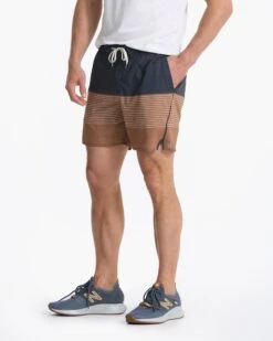 Trail Short | Camel Stripe 12 Trail Short | Camel Stripe -TrendSphere V341CMT 01404