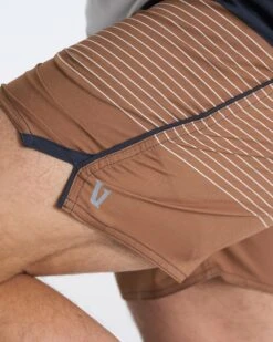 Trail Short | Camel Stripe 14 Trail Short | Camel Stripe -TrendSphere V341CMT 01425