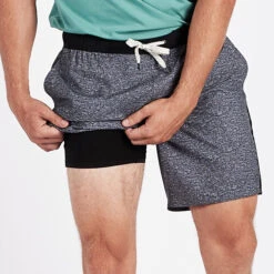 Trail Short | Heather Grey Texture -TrendSphere V341HGT 5