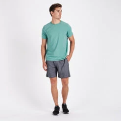 Trail Short | Heather Grey Texture -TrendSphere V341HGT 6