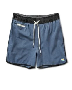 Banks Short 5" | Azure Linen Texture